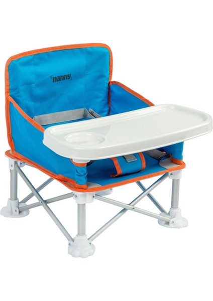 Elite Deluxe Portatif Katlanabilir Mama Sandalyesi Mavi 1 Adet