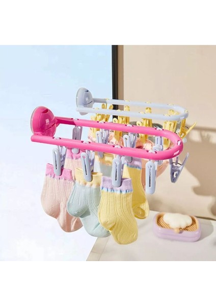 Vantuzlu Çok Amaçlı Elbise Askısı, Banyo ve Balkon, Pembe fiyatları