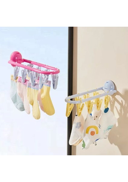 Vantuzlu Çok Amaçlı Elbise Askısı, Banyo ve Balkon, Pembe modelleri