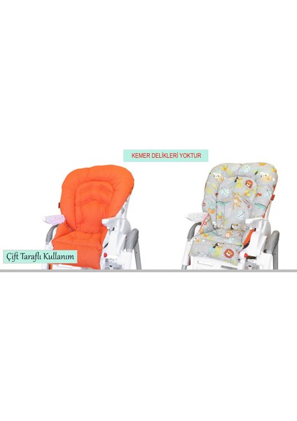 Elite Organik Mama Sandalyesi Minderi & Kılıfı (Kemer Deliksiz) Koyu Gri 1 Adet fiyatları