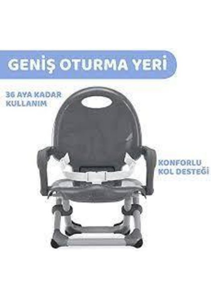 Elite Pocket Snack Yükseltici Mama Sandalyesi Koyu Gri 1 Adet fiyatları