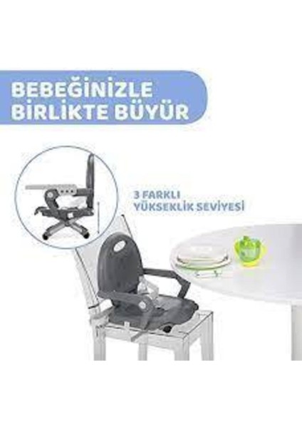 Elite Pocket Snack Yükseltici Mama Sandalyesi Koyu Gri 1 Adet fırsatları