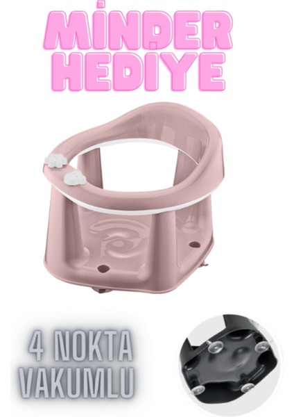 Elite Vakumlu Tombik Mama Koltuğu Minder Hediyeli Banyo ve Mama Sandalyesi 1 Adet