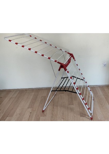 Kalın Borulu Çamaşır Askısı, Beyaz-Kırmızı, Metal, Dayanıklı ve Şık Tasarım modelleri