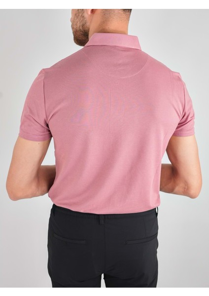 Erkek Fermuarlı Gül Kurusu Yakalı Tshirt fiyatları