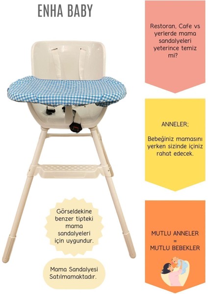 Elite Mama Sandalyesi Örtüsü ve Taşıma Kılıfı -Mavi- 1 Adet