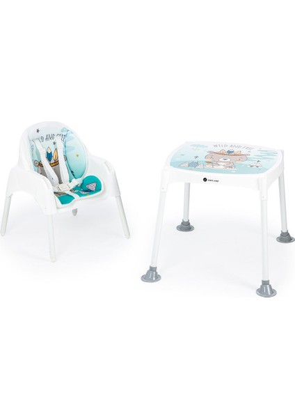 Elite Pocket Çalışma Masalı Mama Sandalyesi Wild Yeşil 1 Adet