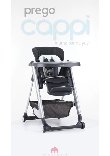 Elite Cappi Yükseklik Kademeli Sırt Kısmı Yatabilir Mama Sandalyesi 1 Adet