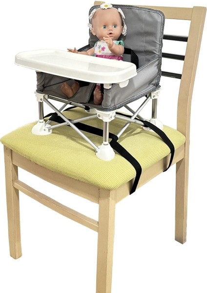 Elite Gri Portatif Katlanabilir Taşınabilir Mama Sandalyesi (6AY-24AY) Portatif 2 Yıl 0-20 kg 1 Adet fiyatları
