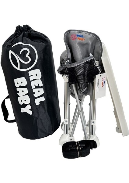 Elite Gri Portatif Katlanabilir Taşınabilir Mama Sandalyesi (6AY-24AY) Portatif 2 Yıl 0-20 kg 1 Adet modelleri