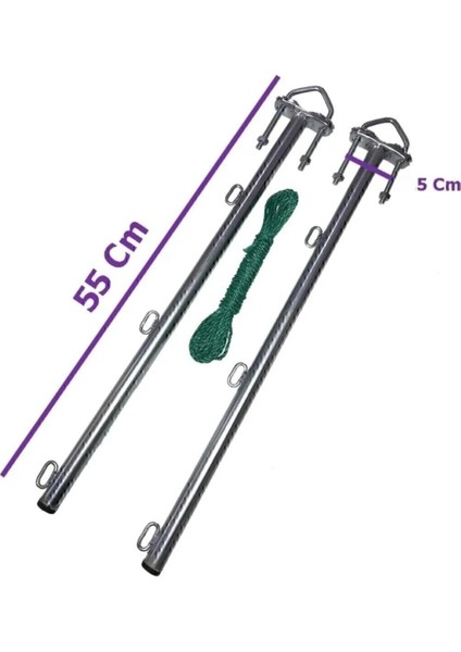 Balkon Çamaşır Askılığı, Metal Kurutma Askısı, Gri, Dayanıklı ve Pratik Kullanım