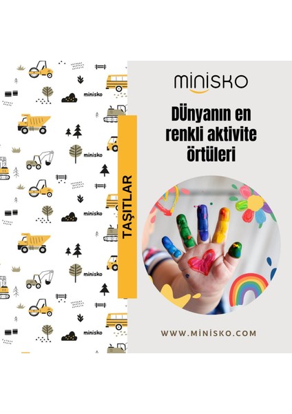 Elite Mama Sandalyesi Altı ve Aktivite Örtüsü | Bebek Altı Örtüsü | Kullan At Örtü | Taşıtlar | 2'li Set 1 Adet