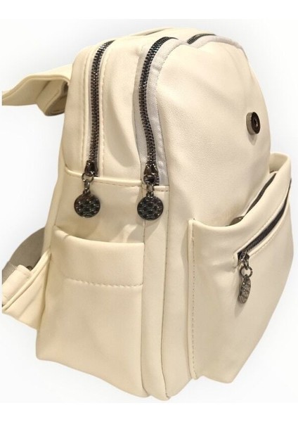 Kadın Sırt Çantası Beyaz Leopar modelleri