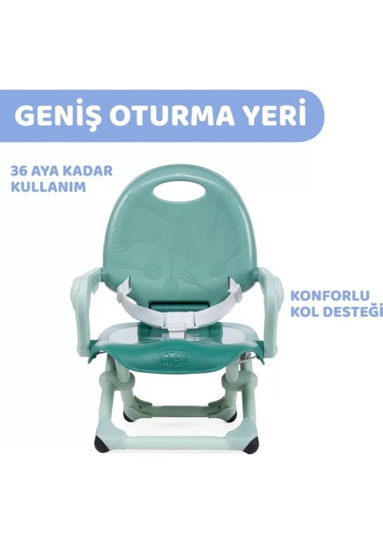 Elite Pocket Snack Yükseltici Mama Sandalyesi Poppy Red 1 Adet modelleri