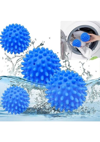 4 Lü Sihirli Tüy Toplayıcı Dikenli Çamaşır Kurutma Topu