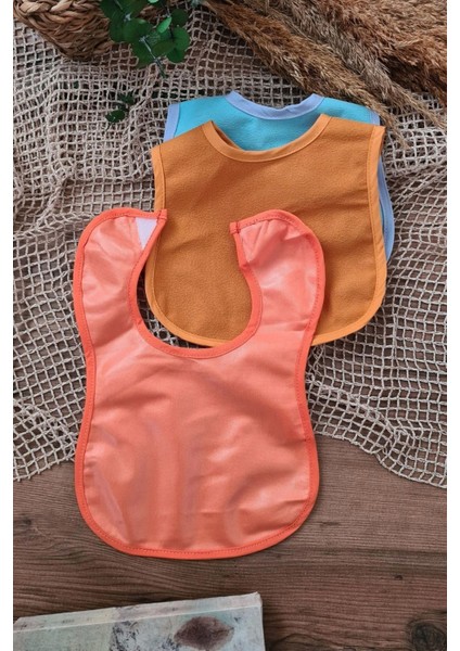 Elite 3'lü Unisex Sıvı Geçirmez Unisex Bebek Mama Önlüğü 1 Adet