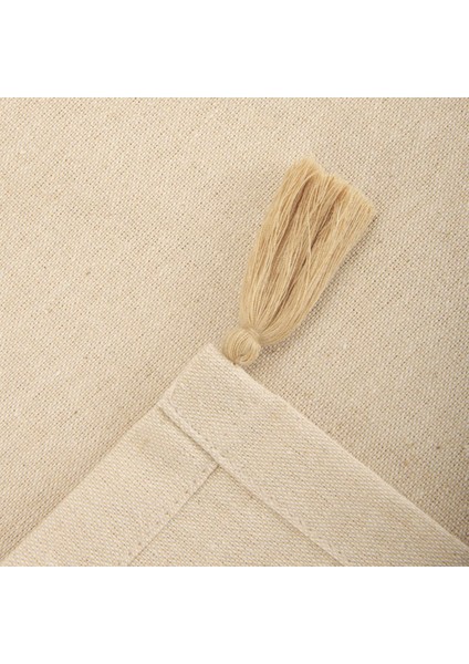Soft Lole Püsküllü Runner - Bej - 50X150 cm