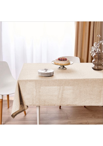 Soft Faralya Masa Örtüsü - Bej - 140X220 cm fiyatları