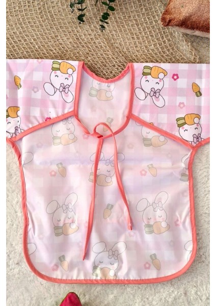 Elite Carrot ve Dream Desenli 2'li Paket Sıvı Geçirmez Kız Çocuk Aktivite ve Mama Önlüğü 6-24 Ay 1 Adet fırsatları