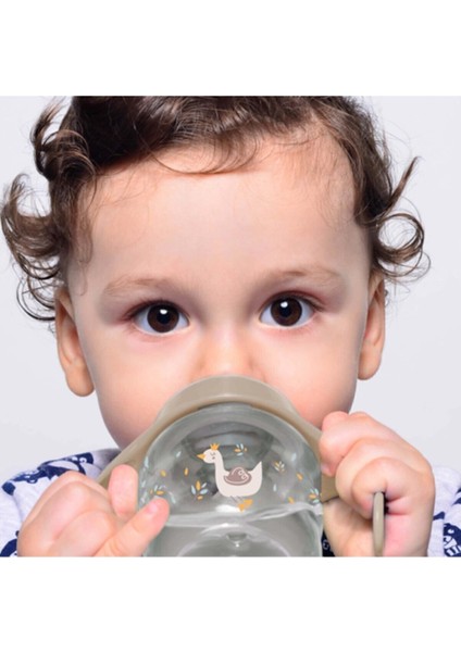 Babyjem Damlatmayan Alıştırma Bardağı 250 ml – 6 Ay+ Bebekler için BPA’sız, Dayanıklı Silikon Uç ve Ergonomik Sap
