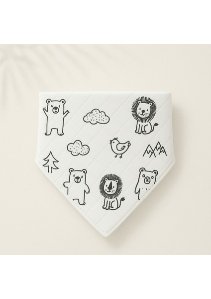 2 Adet Bebek Önlük Seti Müslin Kumaş Pamuklu Doğal Sertifikalı Mama Önlüğü Çocuk Fular Bandana 1 Adet modelleri