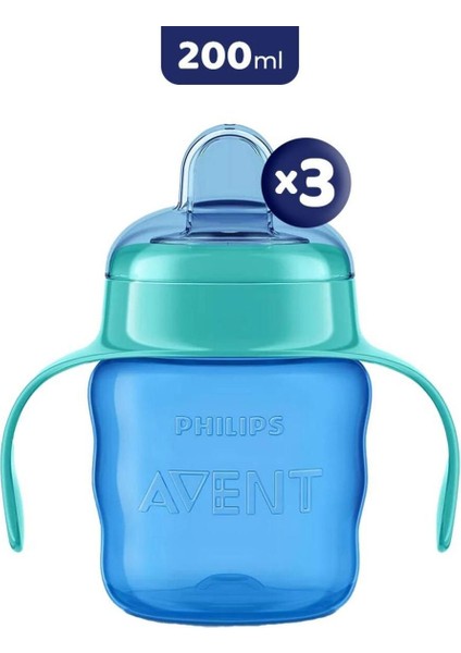 Elite Eğitici Damlatmaz Bardak Erkek 6m+ 200 ml x 3 1 Adet