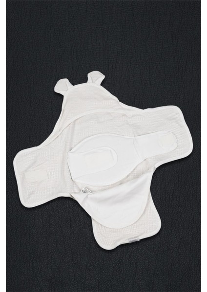 Elite Unisex Bebek Beyaz Yıldızlı Ayıcıklı Kundak 1 Adet