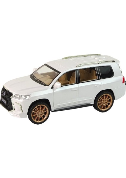 Beyaz Lexos Sesli Işıklı Model Araba 8094-1