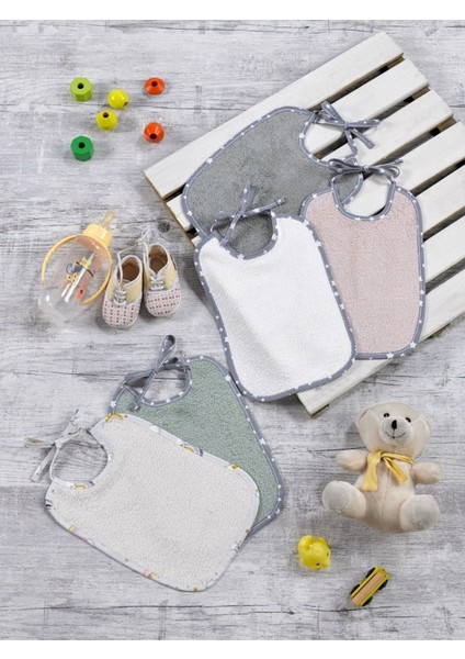 Bebek Mama Önlüğü %100 Doğal Bambu Pamuk Karışımı Antibakteriyel Su Emici Oeko-Tex Sertifikalı