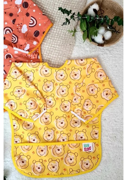 Elite ve Rainbow Desenli 2'li Paket Sıvı Geçirmez Unisex Aktivite ve Önlüğü 6-24 Ay 1 Adet