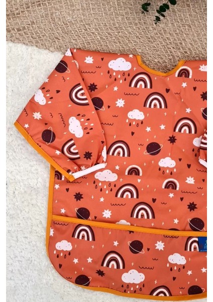 Elite ve Rainbow Desenli 2'li Paket Sıvı Geçirmez Unisex Aktivite ve Önlüğü 6-24 Ay 1 Adet