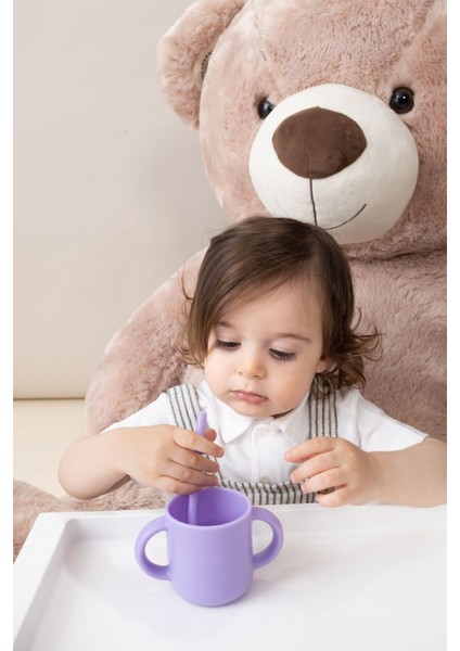 Elite Wee Baby 926 Prime Kulplu Silikon Bardak Mor 1 Adet