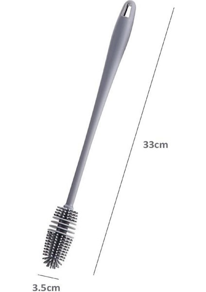 Elite Silikon Biberon Bardak Tabak Cam Şişe Fincan Yıkama Fırçası Fonksiyonlu Bulaşık Temizleme Fırçası 1 Adet