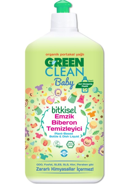 Elite Baby Organik Portakal Yağlı Bitkisel Emzik Biberon Temizleyici 500ML 1 Adet