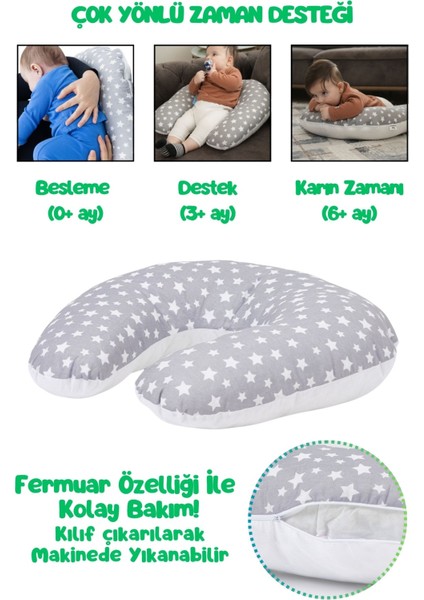 Elite 2'li Emzirme Seti: Yastık ve Örtü | Ayarlanabilir Emzirme Önlüğü ile Konfor 1 Adet fırsatları