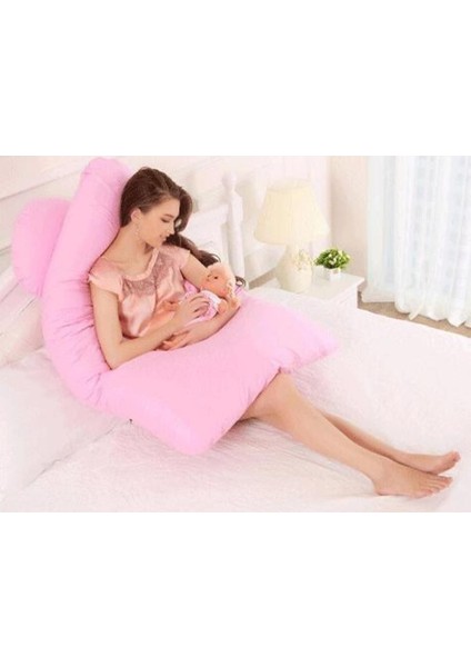 Elite 5 Farklı Bölge Destekli Hamile Yastığı ( Pembe ) - 1250GR 1 Adet