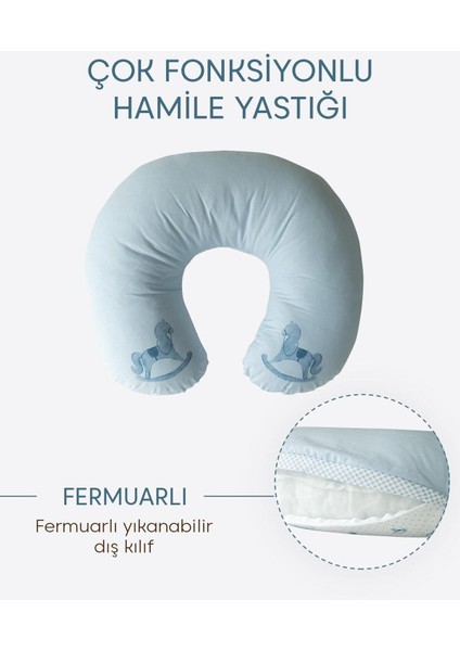 Elite My Toy Çok Fonksiyonlu Hamile Yastığı - Mavi 1 Adet