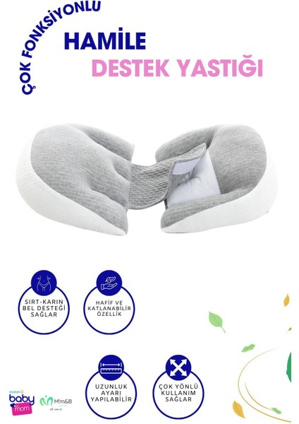 Elite Çok Fonksiyonlu Hamile Destek Yastığı / Hamile Yastığı/ Destekli Hamile Yastığı 1 Adet