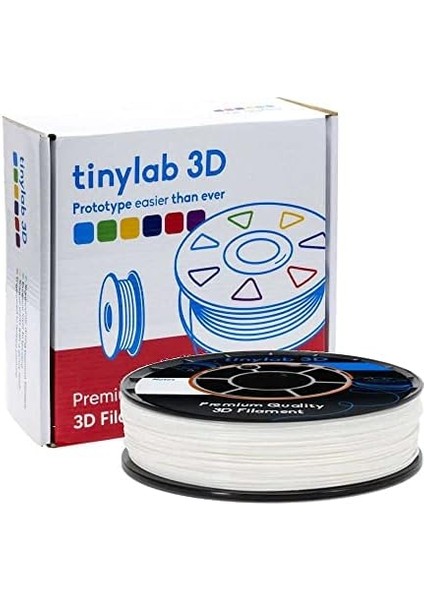 3D 1.75MM 1000GR Beyaz Pla Filament 190-220°C Baskı Sıcaklığı - Yüksek Kalite, Çevre Dostu, Mükemmel Yapışma ve Pürüzsüz Yüzey