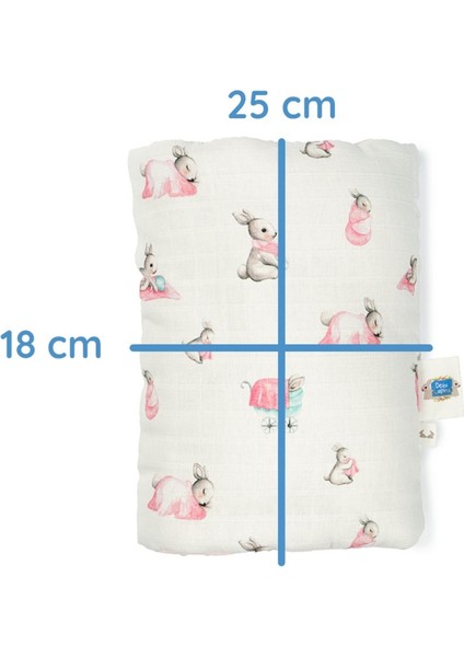 Elite Pamuk Pratik Silindir Emzirme Kol Destek Yastığı - Bébé Lapin Rose 1 Adet
