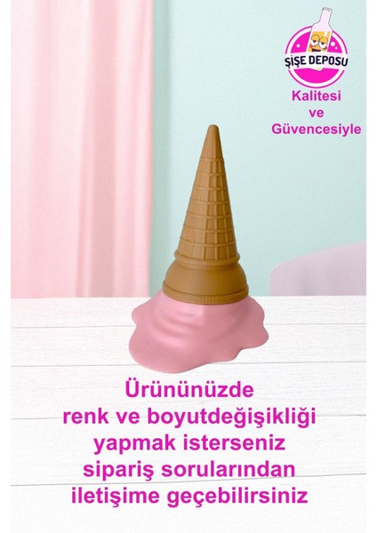 Elite Dondurma Şeklinde Kapı Stopper, Kapı Durdurucu, Dondurmalı Kapı Altı Durdurucu 1 Adet