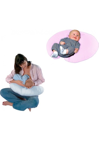 Elite Sema Bebe Emzirme ve Bebek Destek Minderi - Mavi Fiyonk 1 Adet