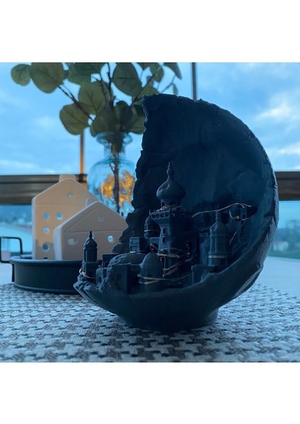 Elite Ay Şehri Peri Ledli Dekoratif Obje Diorama Ay Şehri Dekor 1 Adet fiyatları