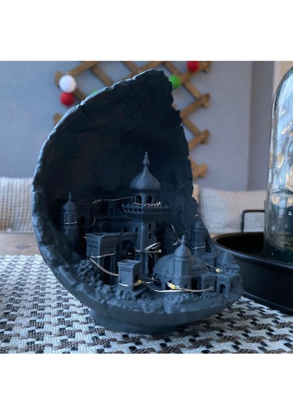 Elite Ay Şehri Peri Ledli Dekoratif Obje Diorama Ay Şehri Dekor 1 Adet fırsatları