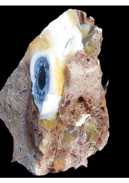 Elite Nadir Doğal Baykuş Gözü Dendritik Opal Jeot Eşsiz Koleksiyonluk Dekor Ham Mineral Menşei Bilecik 1 Adet fırsatları