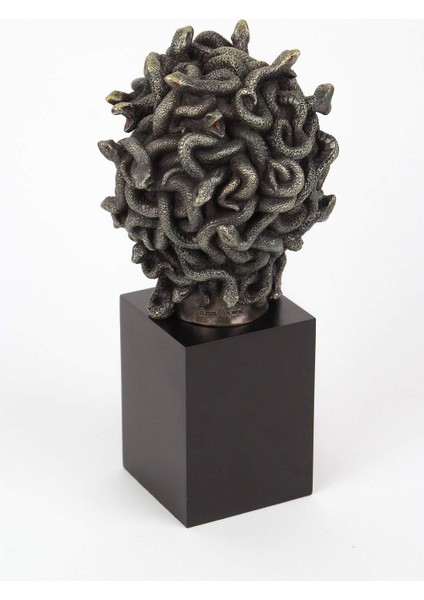 Medusa Figürü Kaideli Büst 21cm
