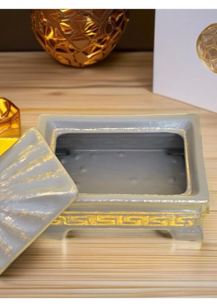 Elite Vrsc Desen Tasarım Dekoratif Kapaklı Obje 1 Adet