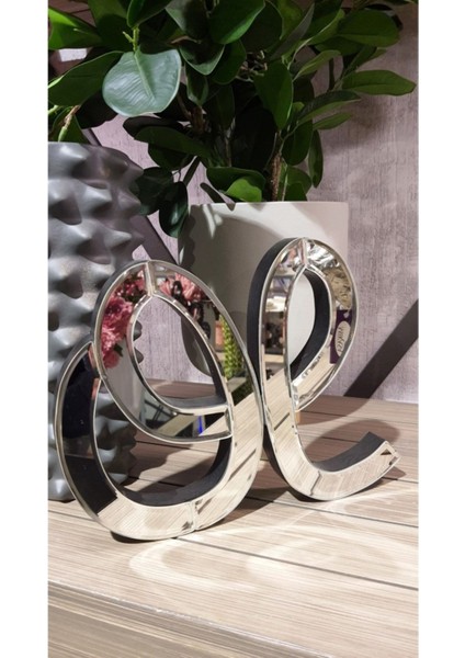Elite Gümüş Ayna Dek Obje Ol 19X25CM 1 Adet