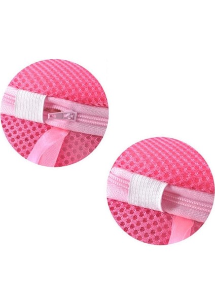 Renkli Fermuarlı İç Çamaşır ve Eşarp Yıkama Taşıma Torbası, 2'li Set modelleri