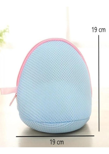 Renkli Fermuarlı İç Çamaşır ve Eşarp Yıkama Taşıma Torbası, 2'li Set